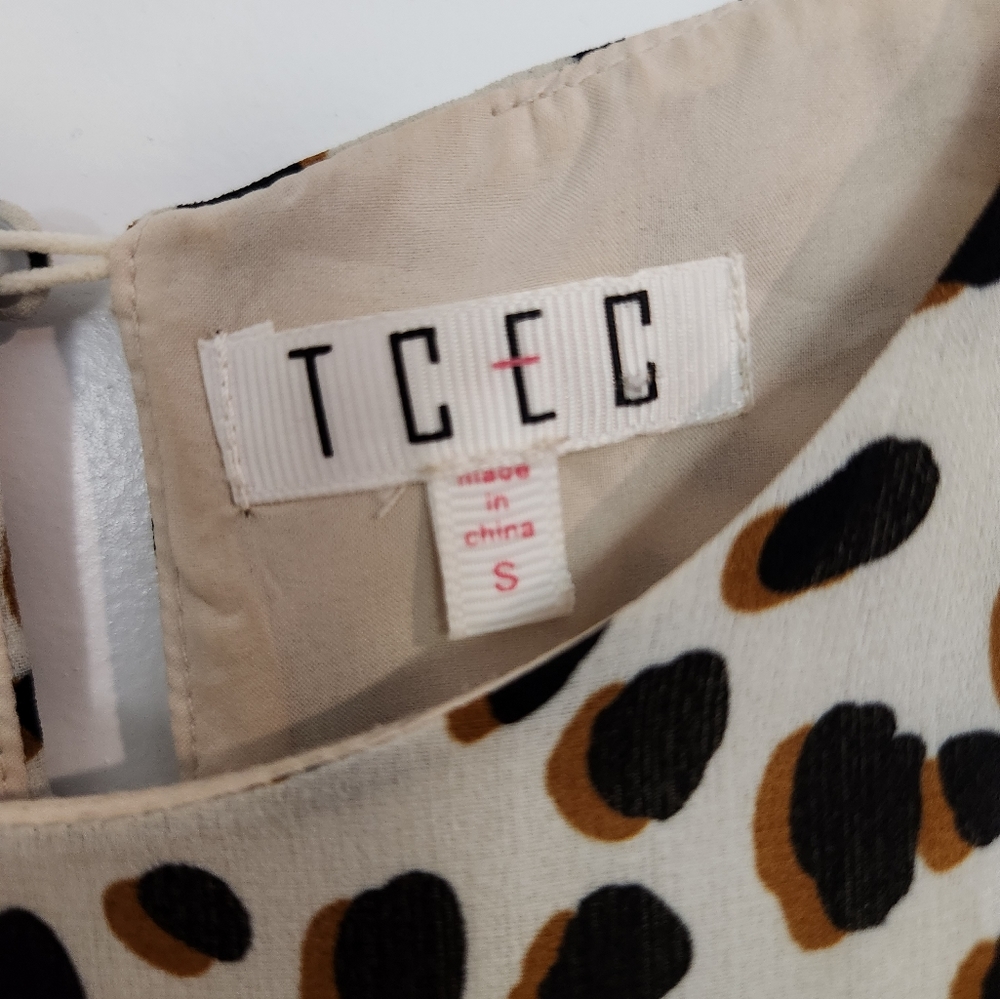 TCEC, dress, leopard print, small
